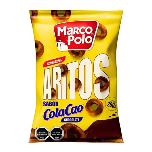 Aritos Horneados Marco Polo Sabor Cola Cao Chocolate (200 g) — Mundo Rayo