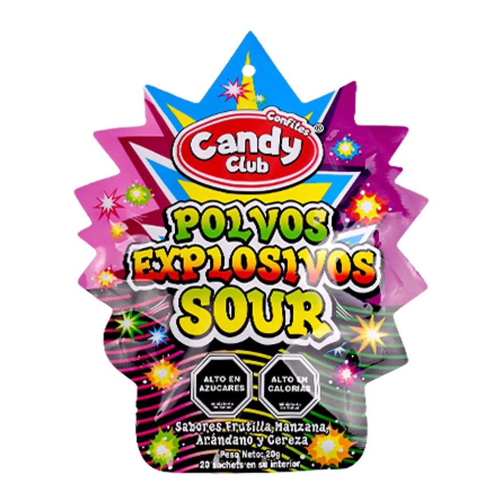 Polvos Explosivos Sour 12Pcs / 20 g — Mundo Rayo