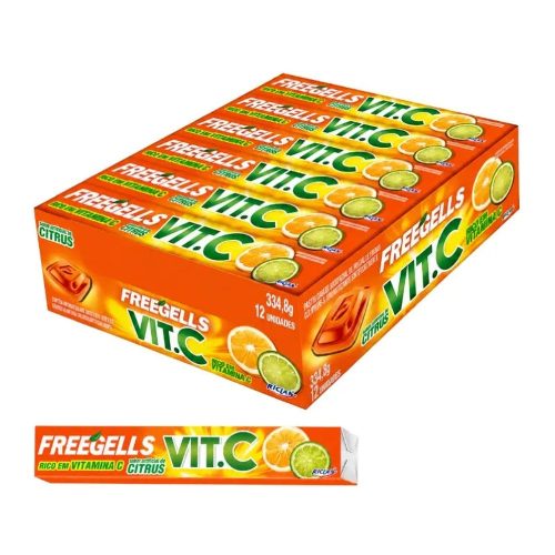 Freegells Caramelos Sabor Cítrico Con Vit.c (display 12 Uni) — Mundo Rayo