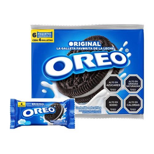 Galletas Oreo Sabor Original - Pack De 6 Unidades De 36g C/u — Mundo Rayo