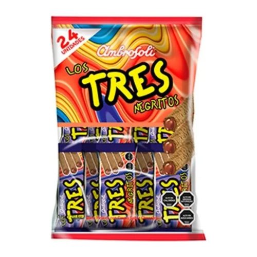 Galleta Los Tres Negritos De Ambrosoli (bolsa Con 24 un) — Mundo Rayo