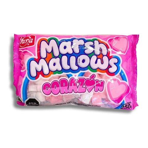 Marshmallow Corazón 250 g — Mundo Rayo