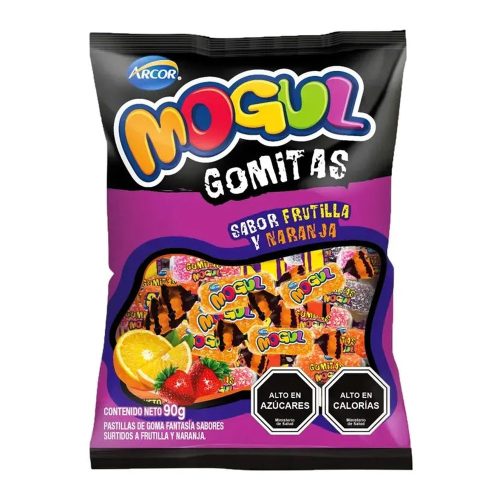 Gomitas Mogul Sabor Frutilla Y Naranja (bolsa De 90 Gramos) — Mundo Rayo