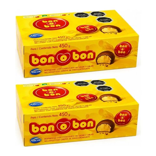 Pack Bombón Bon O Bon Chocolate Leche ( Pack 2 Cajas) — Mundo Rayo