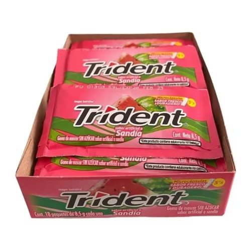 Chicle Sabor Sandía - Caja Con 18 Unidades Trident — Mundo Rayo