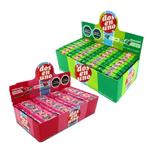 Chicle Dos En Uno Tutti Frutti Y Menta De Infancia (pack 2u) — Mundo Rayo
