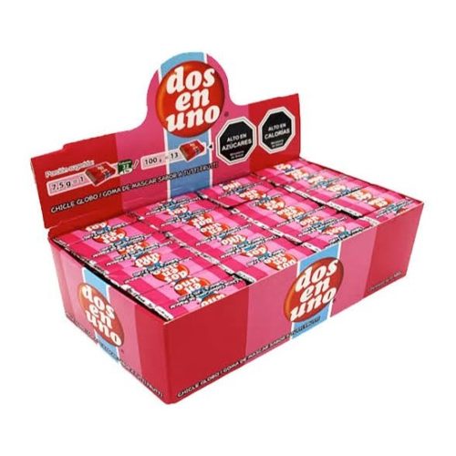 Chicle Dos En Uno Tutti Frutti 64u X 7,5gr — Mundo Rayo