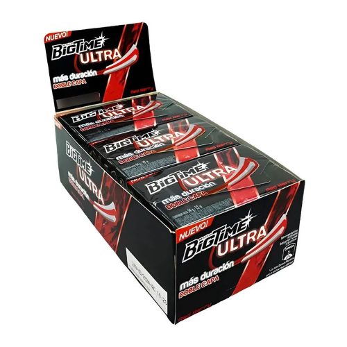 Chicle Bigtime Ultra Red Berry Frutilla Sin Azúcar (12 Uni) — Mundo Rayo