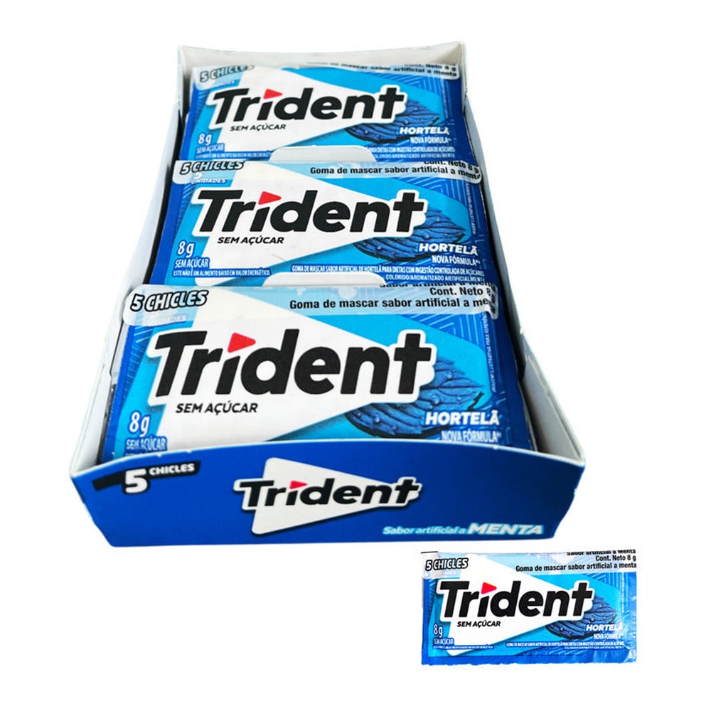 Trident Azul - Chicle Sabor Menta Suave (caja Con 18 Uni) — Mundo Rayo