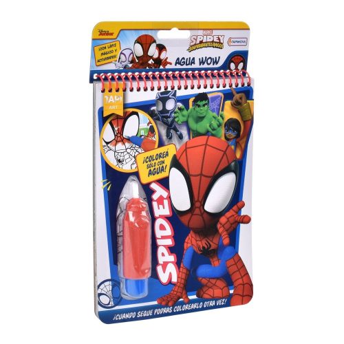 Libro Actividades Con Lapiz Magico Para Pintar Con Agua - Spidey — Mundo Rayo