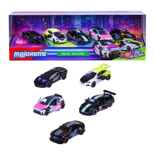 Set 5 Vehiculos Neon Majorette — Mundo Rayo