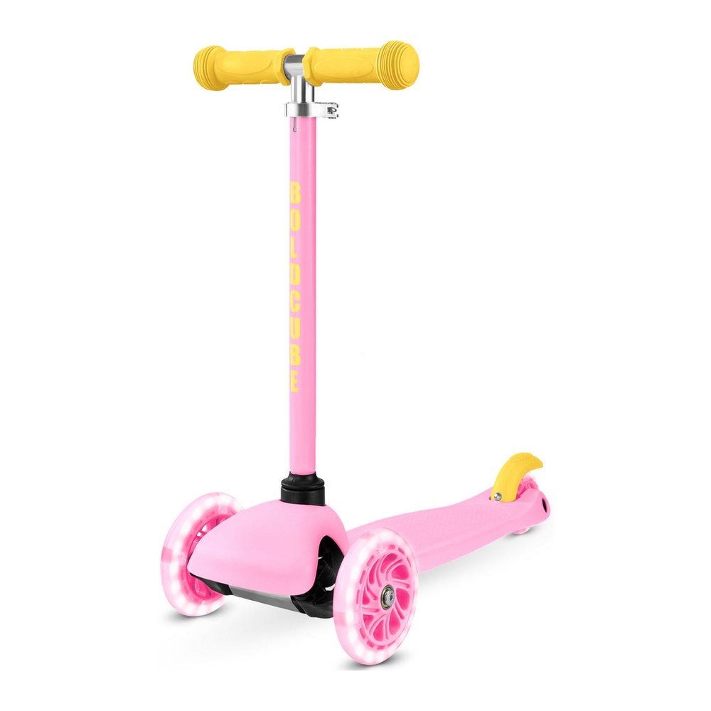 Scooter Triscooter Ultra Ligero Boldcube Rosado — Mundo Rayo