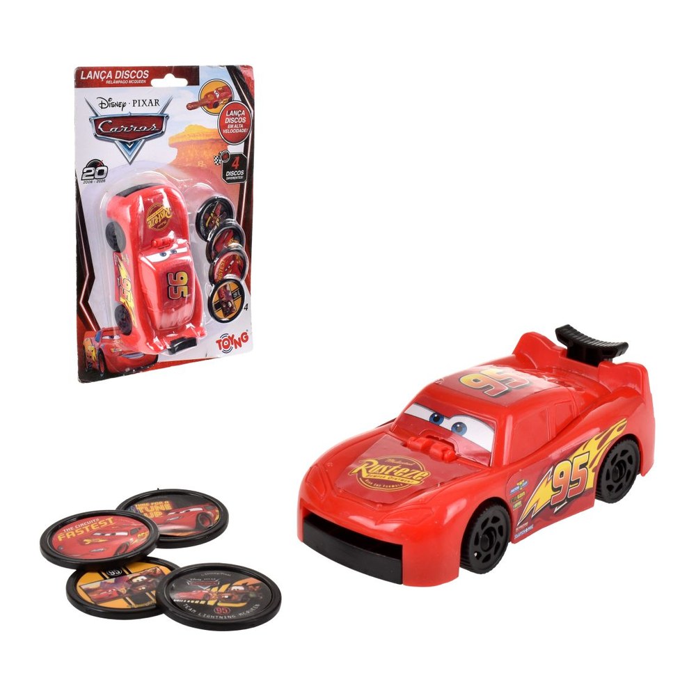 Lanzador De Discos Rayo Mcqueen Cars — Mundo Rayo