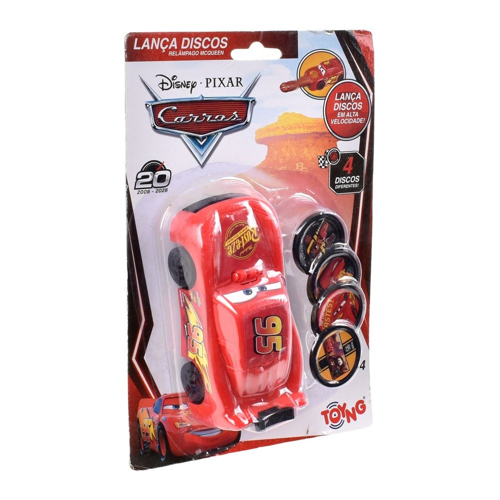 Lanzador De Discos Rayo Mcqueen Cars — Mundo Rayo